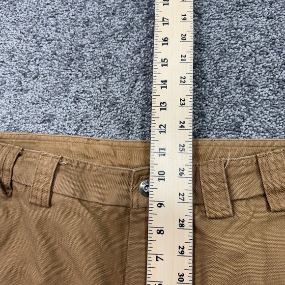 Duluth Pants Mens 36x30 Brown Cargo Straight Canvas Pockets Outdoor Workwear - Picture 4 of 7